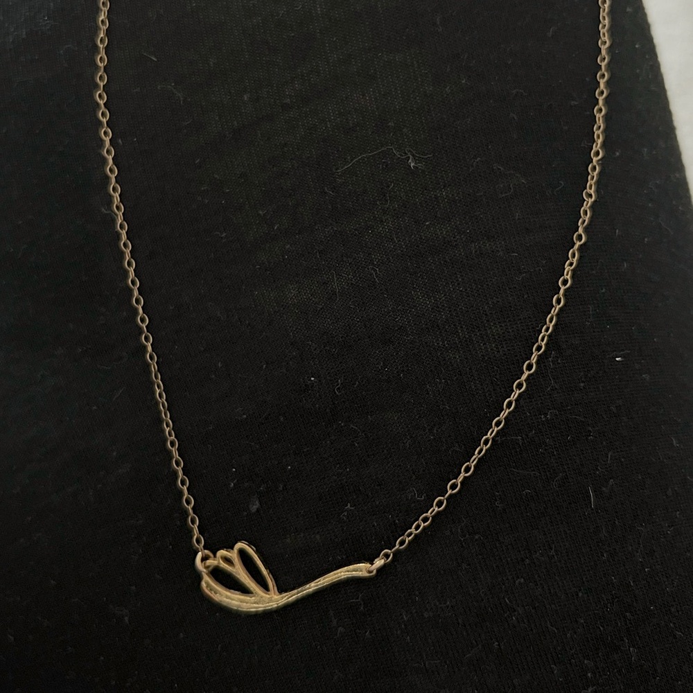 Gorjana leaf necklace